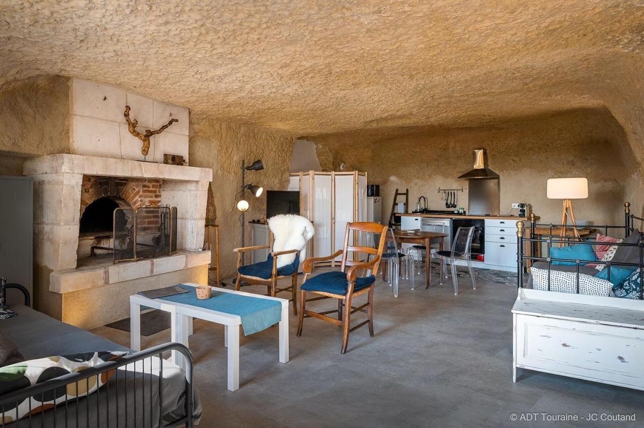 La Cavee Du Coteau, Petit Cocon Troglodytique Villa Vouvray Eksteriør bilde